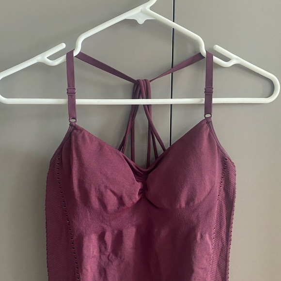 Athleta Women's Allegro Strappy Support Tank In Maroon - Picture 4 of 10